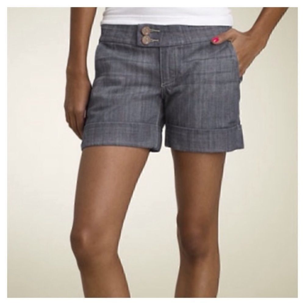 SEE THRU SOUL Cuffed Denim Shorts size 26